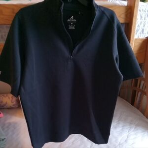 Antigua QZ Mock Neck Mens Golf Shirt M NWT